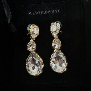 WeWoreWhat - Gold drop Jewel Earrings